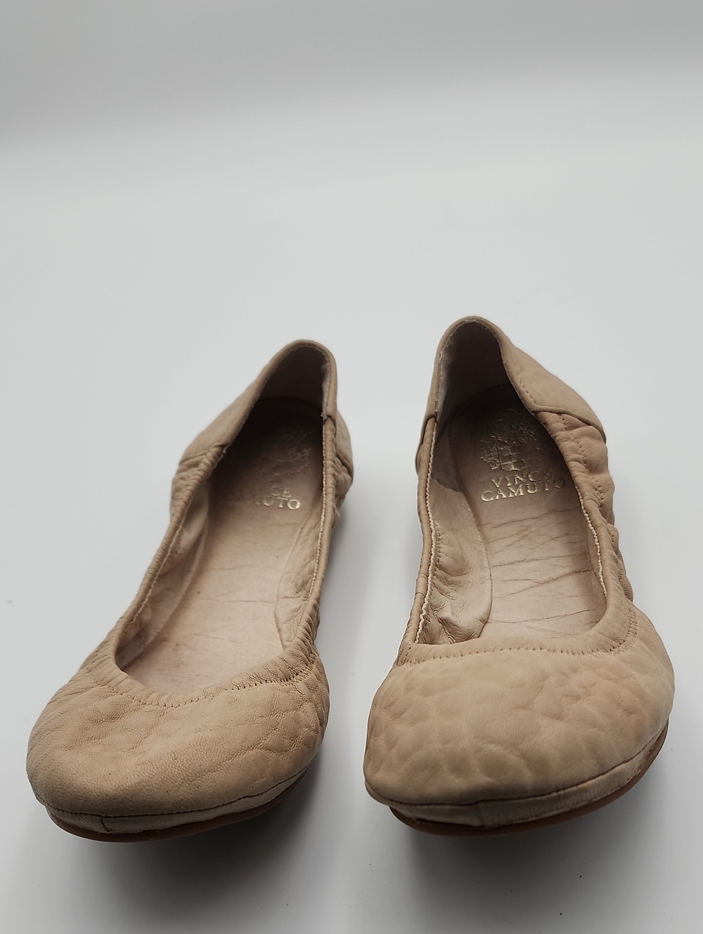 Vince Camuto Ellen Tan 8.5 Leather Ballerina flats